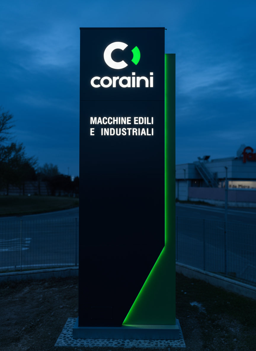 totem luminoso kite coraini bologna