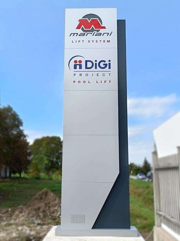 totem luminoso kite mariani lift pegognaga