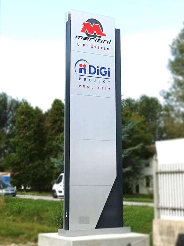 totem luminoso kite mariani lift pegognaga