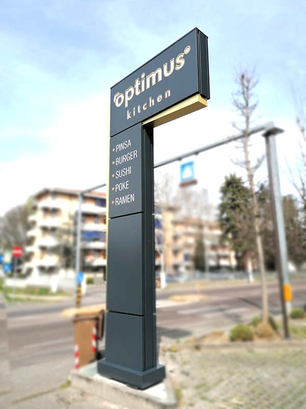 totem luminoso modulare optimus srl reggio emilia