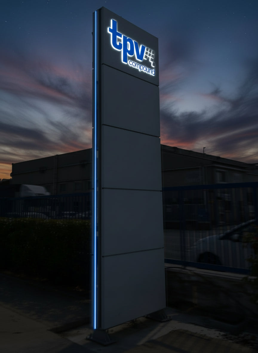 totem luminoso modulare tpv compound ferrara