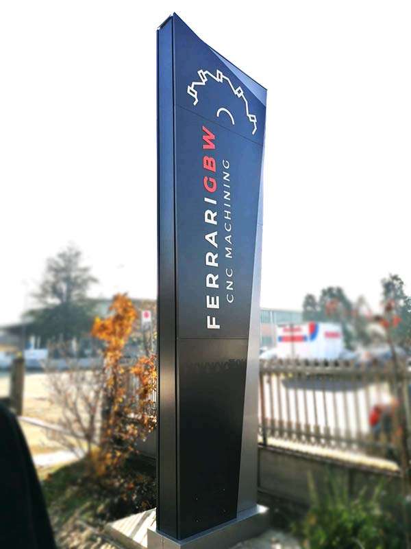 totem luminoso sail ferrari gbw reggio emilia