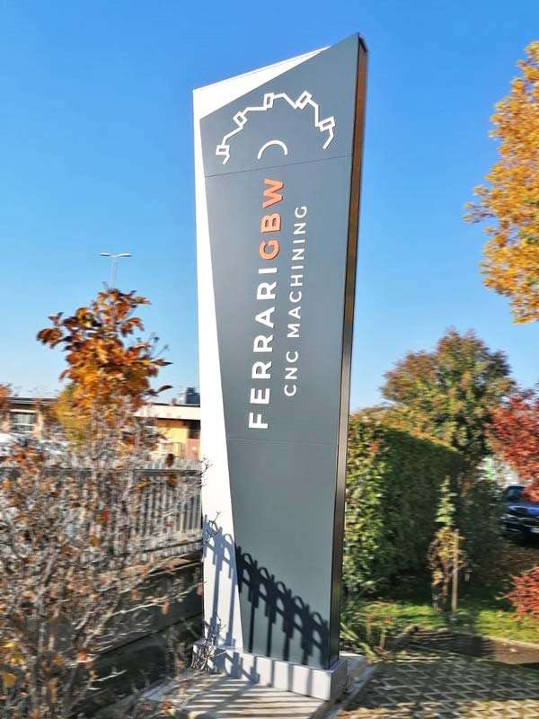 totem luminoso sail ferrari gbw reggio emilia