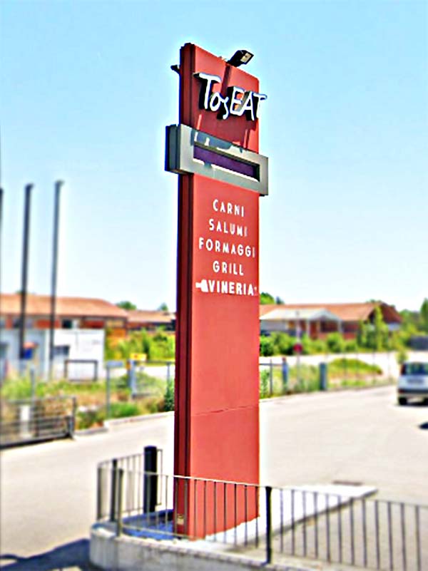 totem luminoso toseat pegognaga