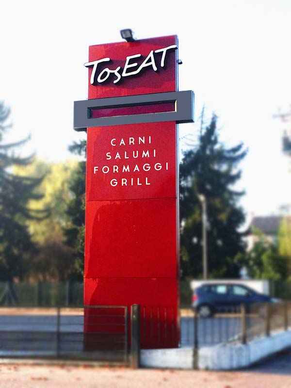 totem luminoso toseat pegognaga