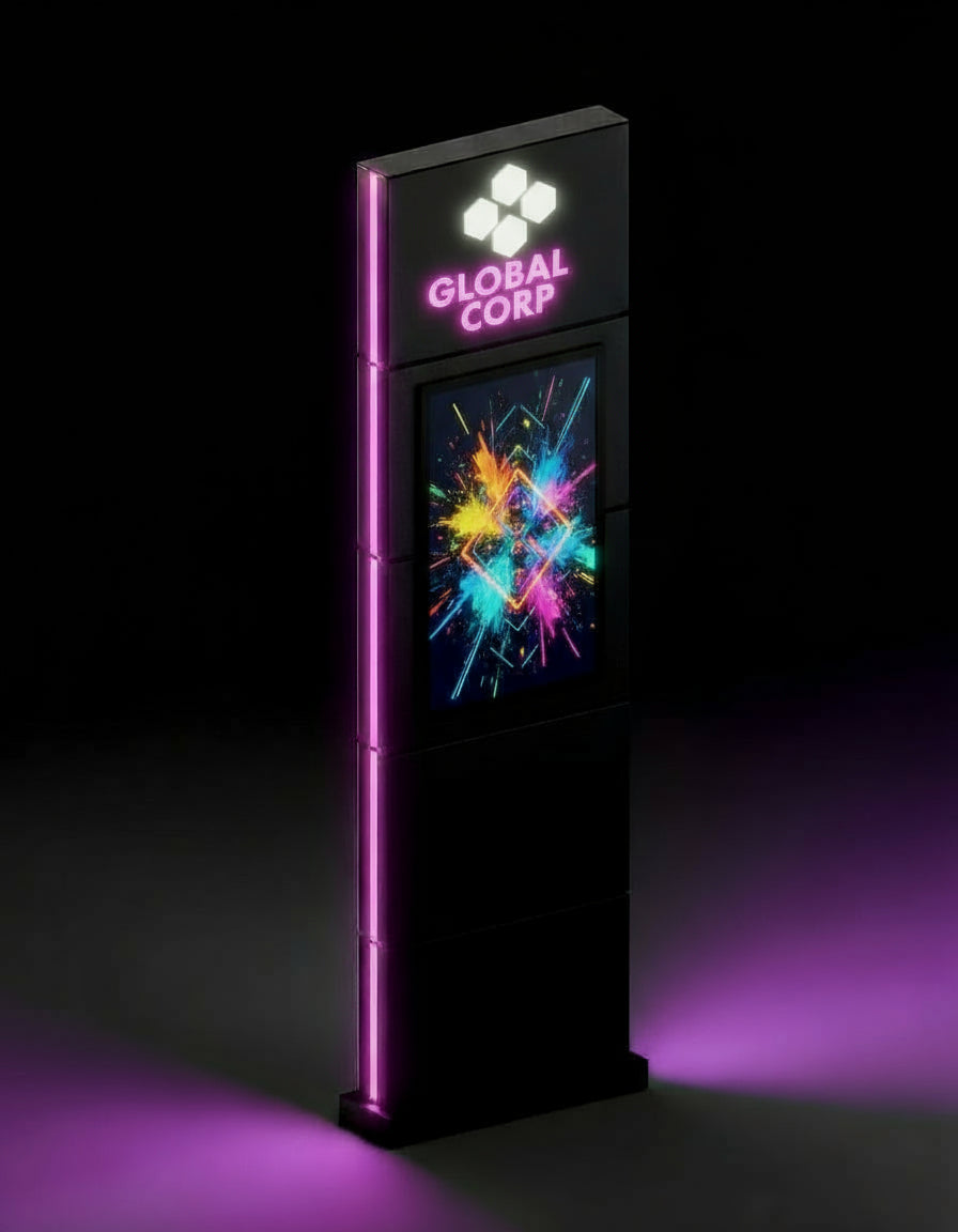 totem modello led wall