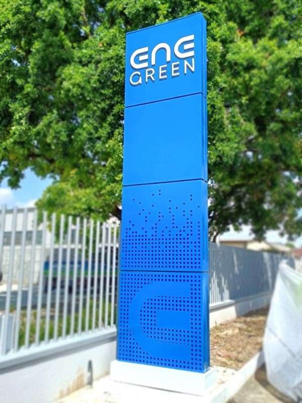 totem modulare a led ene green spa codogno