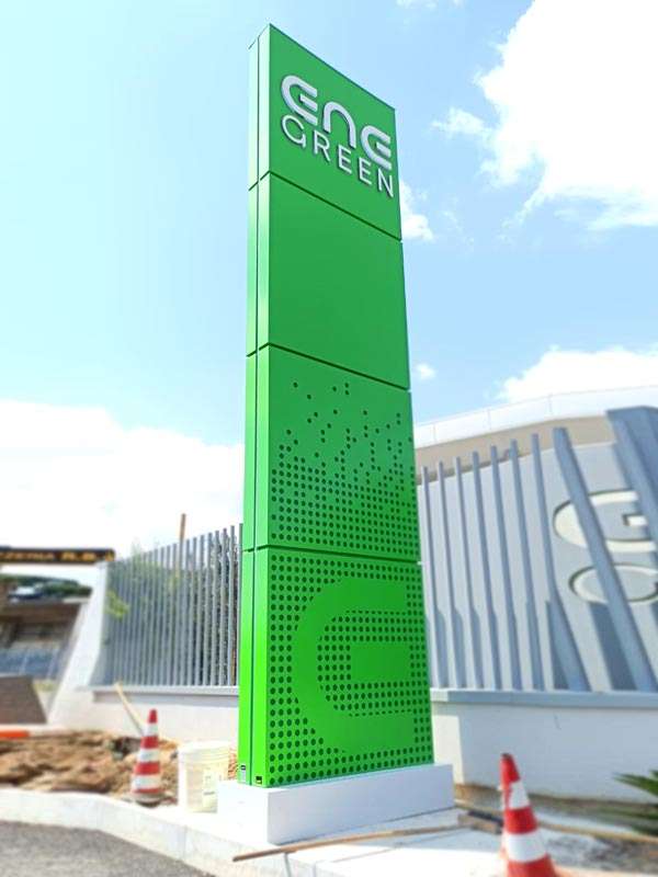 totem modulare a led ene green spa codogno