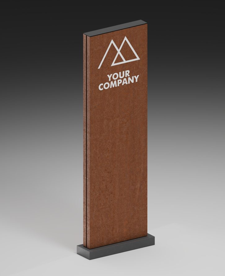 Totem modello Corten